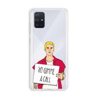 Gimme a call: Galaxy A71 Transparant Hoesje