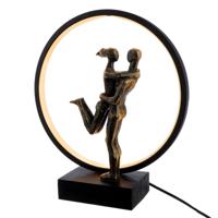 Tafellamp (LED) Gelukkige Reünie bronzen kleur