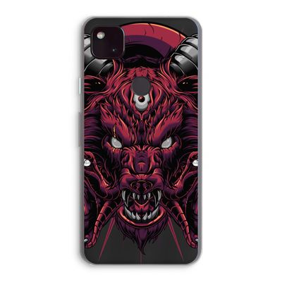 Hell Hound and Serpents: Google Pixel 4a 5G Transparant Hoesje