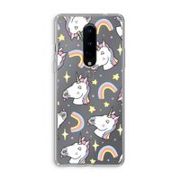 Rainbow Unicorn: OnePlus 8 Transparant Hoesje