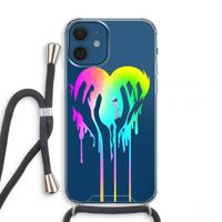 Hold My Heart: iPhone 12 mini Transparant Hoesje met koord