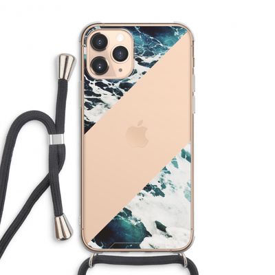 Golven: iPhone 11 Pro Max Transparant Hoesje met koord