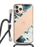 Golven: iPhone 11 Pro Max Transparant Hoesje met koord