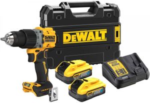 DeWalt DCD805H2T-QW | Brushless compacte accuschroef-/klopboormachine | 18V XR | 2 x 18V 5.0Ah accu + Oplader | In Tstak - DCD805H2T-QW