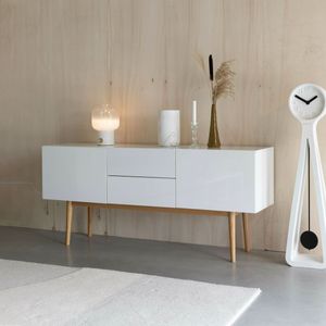 Zuiver Dressoir 'High on Wood' 160cm, kleur Glossy White
