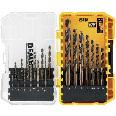 DeWalt Accessoires DT70728-QZ | 19-delig HSS metaalboorset | in ToughCase - DT70728-QZ