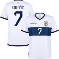 Ecuador Authentic Shirt Uit 2024-2025 + Estupiñán 7 (Fan Style)