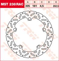 TRW Remschijf, remschijven voor de moto, MST238RAC