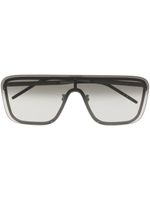Saint Laurent Eyewear lunettes de soleil à monture oversize - Gris