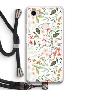 Sweet little flowers: Pixel 3 Transparant Hoesje met koord