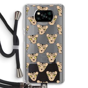 Tijger: Xiaomi Poco X3 NFC Transparant Hoesje met koord