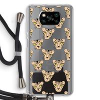 Tijger: Xiaomi Poco X3 NFC Transparant Hoesje met koord