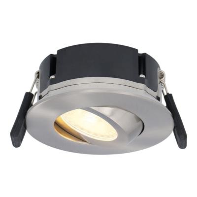 Napels LED inbouwspot Extra Plat (39mm) - 360° Kantelbaar - 8 Watt 570 Lumen - Dimbaar - IP65 Waterdicht voor Badkamer, binnen en buiten - RVS