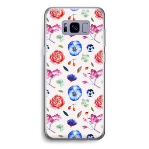 Bloemetjes: Samsung Galaxy S8 Transparant Hoesje
