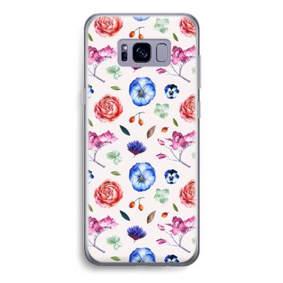 Bloemetjes: Samsung Galaxy S8 Transparant Hoesje