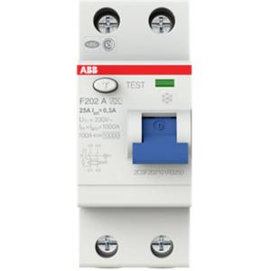 ABB 2CSF202101R3250 F202 A-25/0,3 Aardlekschakelaar A 2-polig 25 A 0.3 A 230 V