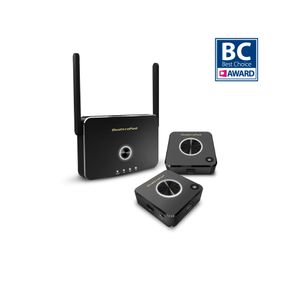 EZCast Pro Quattropod Standard Pack 2x Zender 1x Ontvanger - (2x T01, 1 x R01) draadloos presentatiesysteem HDMI Desktop