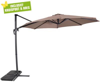 Lesli Living Libra zweefparasol 3 m taupe