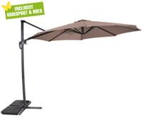 Lesli Living Libra zweefparasol 3 m taupe - thumbnail