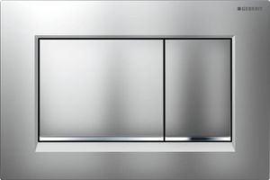 Geberit Sigma 20 (ex Sigma 30) bedieningspaneel mat chroom/chroom voor Sigma reservoirs 8cm (UP720) en 12cm (UP320)