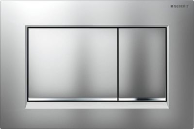 Geberit Sigma 20 (ex Sigma 30) bedieningspaneel mat chroom/chroom voor Sigma reservoirs 8cm (UP720) en 12cm (UP320)