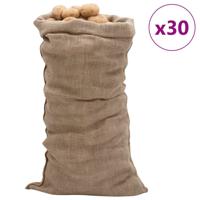 VidaXL Jutezakken 30 stuks 220 g/m² 65x135 cm 100% jute