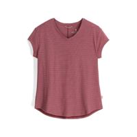 Royal Robbins Vacationer V-Nk S/S Shirt Dames Wild Rhubarb Str S