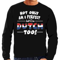 Not only perfect Dutch / Nederland sweater zwart voor heren - thumbnail