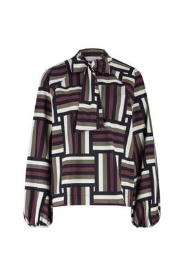 Teske graphic blouse - multi color - 13198