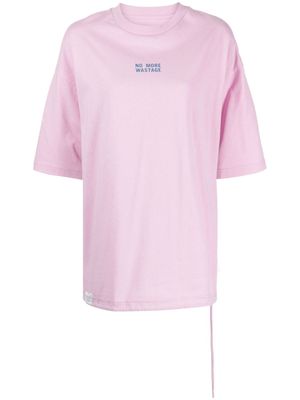 izzue t-shirt en coton à imprimé graphique - Rose