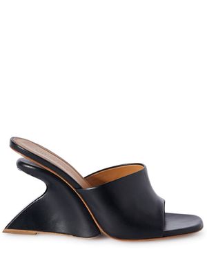 Off-White sandales compensées Jug en cuir - Noir