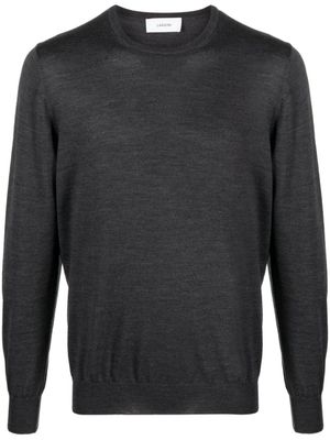 Lardini pull en laine à col rond - Gris