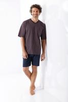 Rood met blauwe heren shortama Hajo