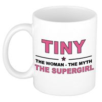 Tiny The woman, The myth the supergirl cadeau koffie mok / thee beker 300 ml - thumbnail