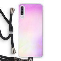 Flow mist pastel: Samsung Galaxy A70 Transparant Hoesje met koord