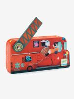 Puzzel De brandweerwagen 16 items DJECO multi-gekleurd - thumbnail