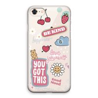 Positivity: iPhone 8 Transparant Hoesje Positivity: iPhone 8 Transparant Hoesje