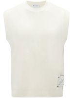 JW Anderson pull sans manches à patch logo - Blanc