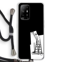 Musketon Painter: Oppo A95 5G Transparant Hoesje met koord