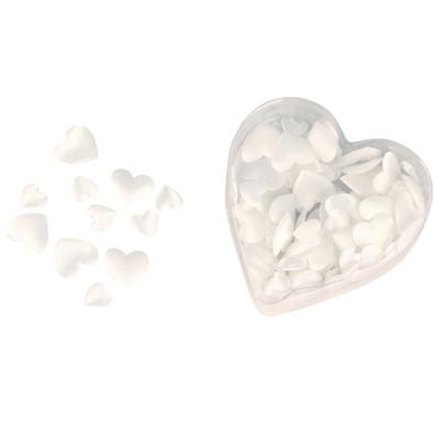 Rayher Strooihartjes - 200x stuks - luxe - satijn - hartjes - 13 a 20 mm - huwelijk - versiering