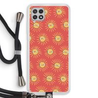 Zon: Samsung Galaxy A22 4G Transparant Hoesje met koord