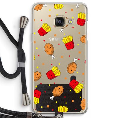 Chicken 'n Fries: Samsung Galaxy A3 (2016) Transparant Hoesje met koord