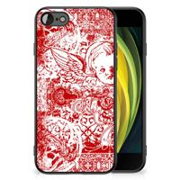 Telefoonhoesje iPhone SE 2022 | SE 2020 | 7/8 Angel Skull Rood