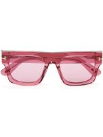 TOM FORD lunettes de soleil Fausto à monture carrée - Rose