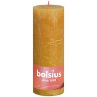 Bolsius Rustiko Shine kaars Cylinder Geel 1 stuk(s) - thumbnail