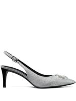 Tory Burch escarpins Eleanor 65 mm à bride arrière - Argent - thumbnail