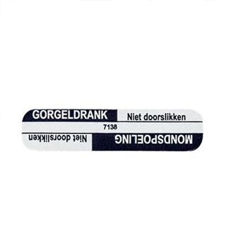 Spruyt Hillen Sticker gorgeldrank/mondspoel