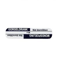 Spruyt Hillen Sticker gorgeldrank/mondspoel