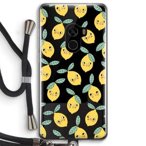 Citroenen: Xiaomi Mi Mix 2 Transparant Hoesje met koord