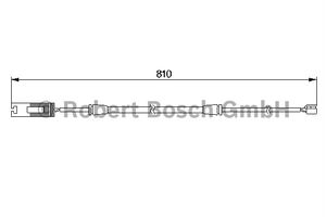 Waarschuwingscontact, remvoering-/blokslijtage Voor AP209